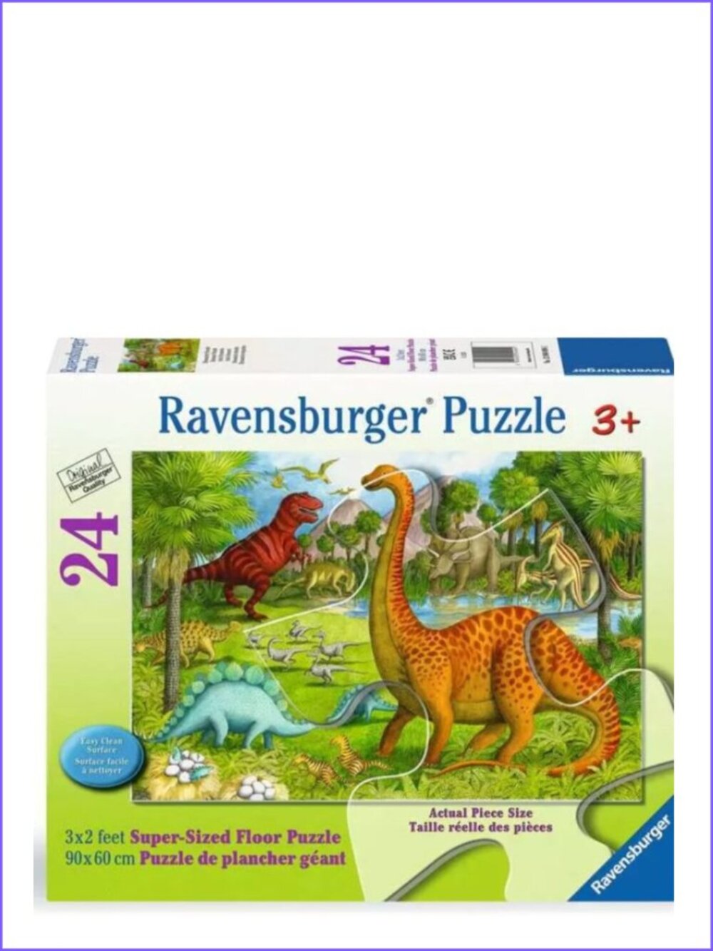 Ravensburger  Supersize Floor Puzzle 24 Pcs Dinosaur Pals New In Box